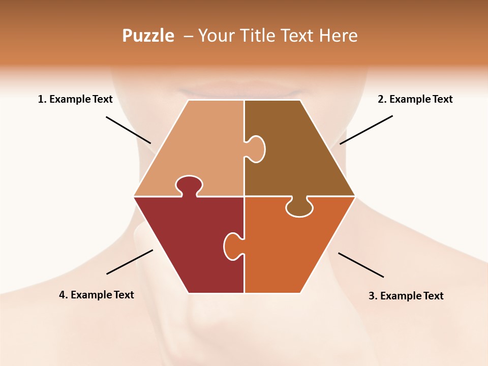 A Woman Holding A Pill In Her Hand PowerPoint Template