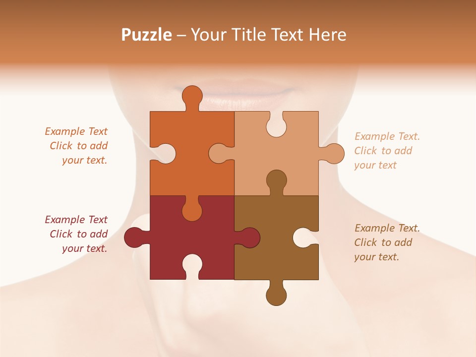 A Woman Holding A Pill In Her Hand PowerPoint Template