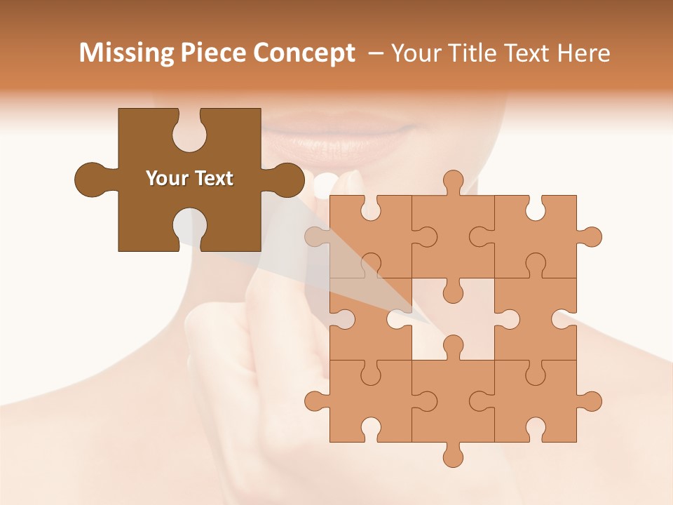 A Woman Holding A Pill In Her Hand PowerPoint Template