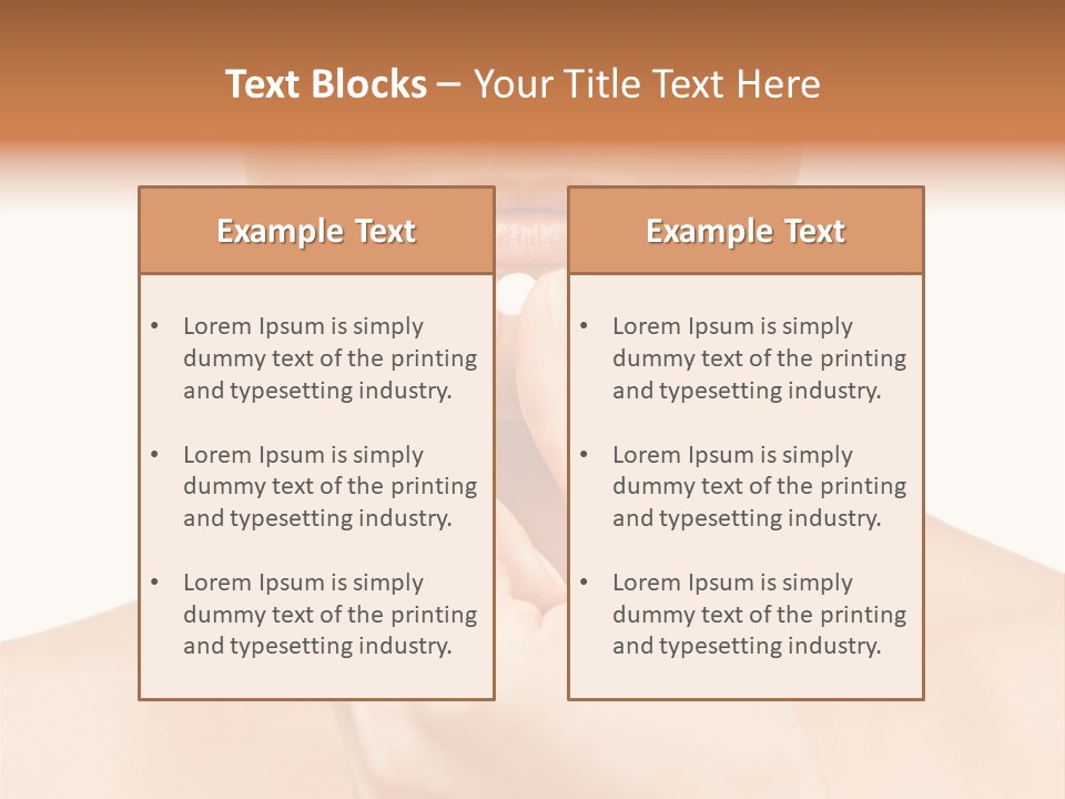 A Woman Holding A Pill In Her Hand PowerPoint Template