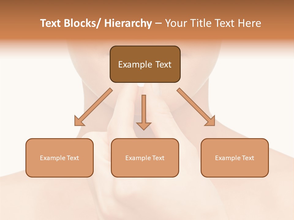 A Woman Holding A Pill In Her Hand PowerPoint Template