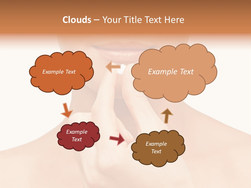 A Woman Holding A Pill In Her Hand PowerPoint Template