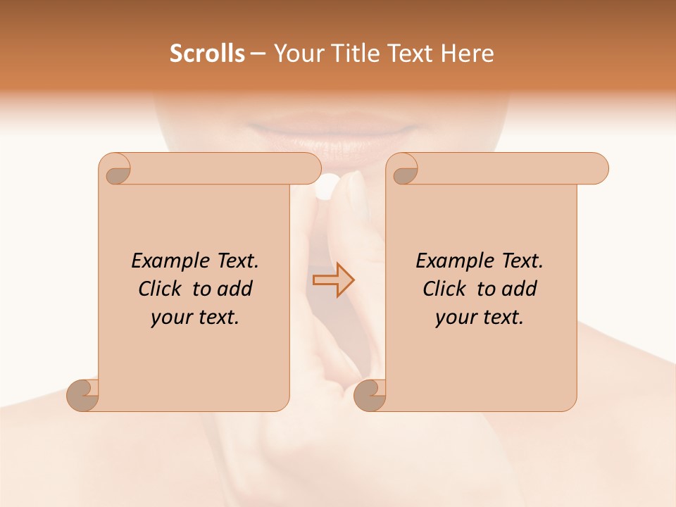 A Woman Holding A Pill In Her Hand PowerPoint Template