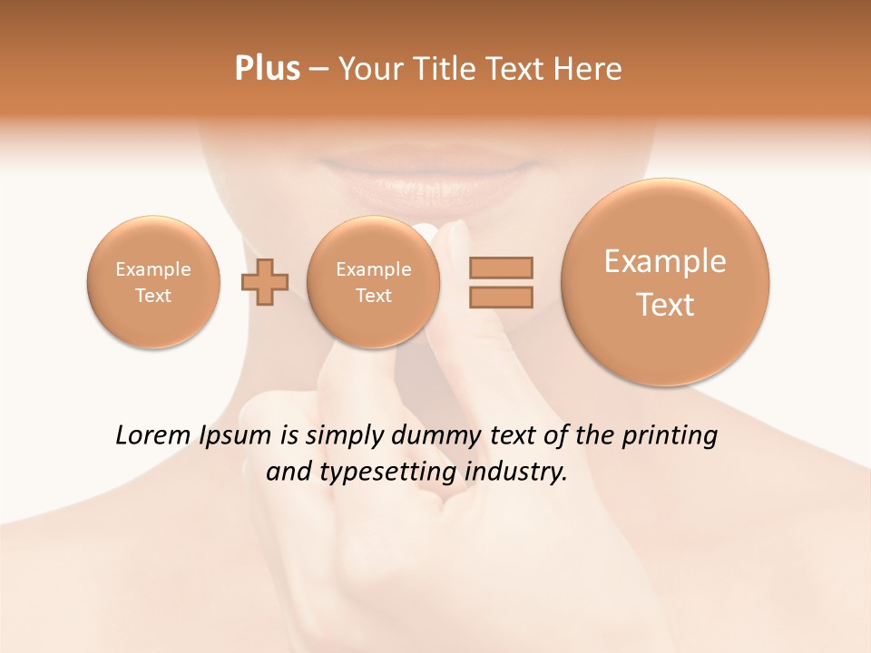 A Woman Holding A Pill In Her Hand PowerPoint Template