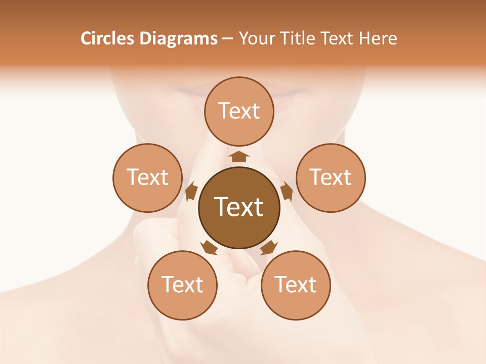 A Woman Holding A Pill In Her Hand PowerPoint Template