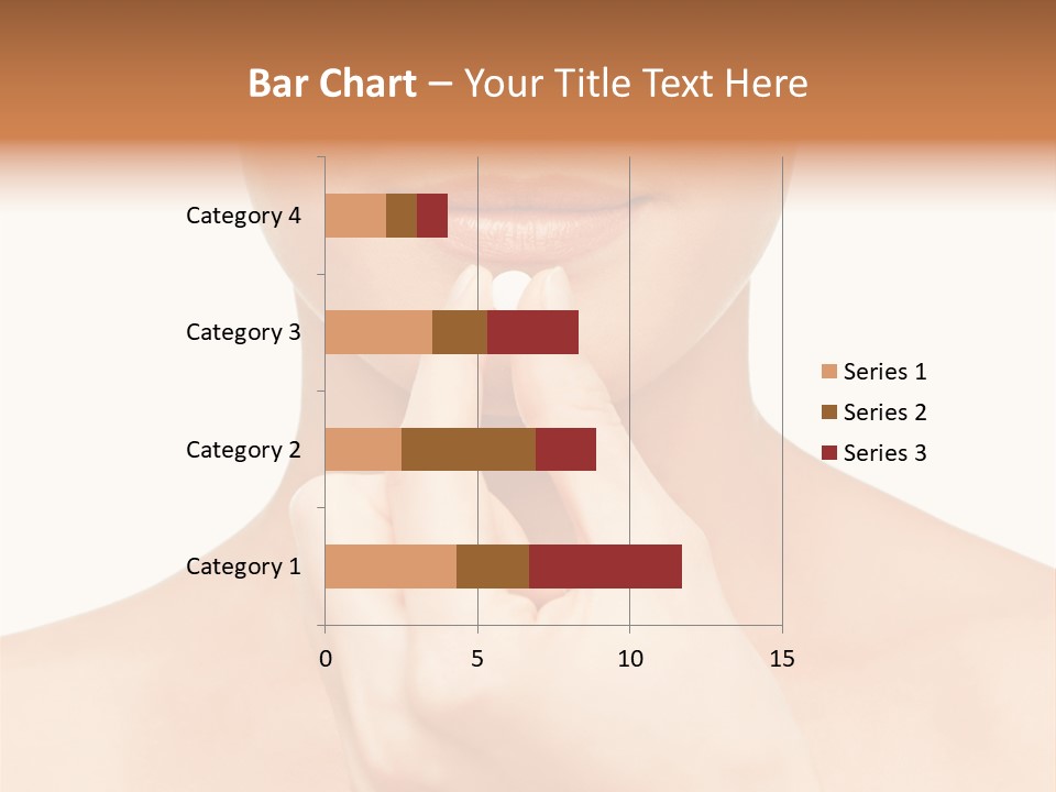 A Woman Holding A Pill In Her Hand PowerPoint Template