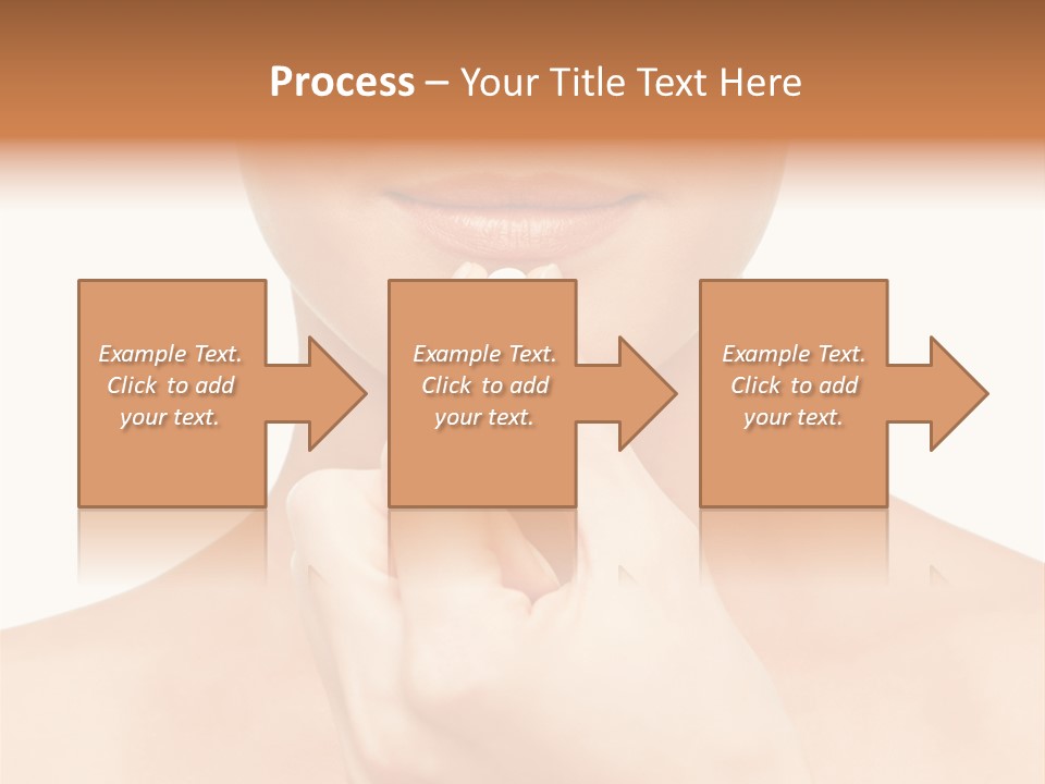 A Woman Holding A Pill In Her Hand PowerPoint Template