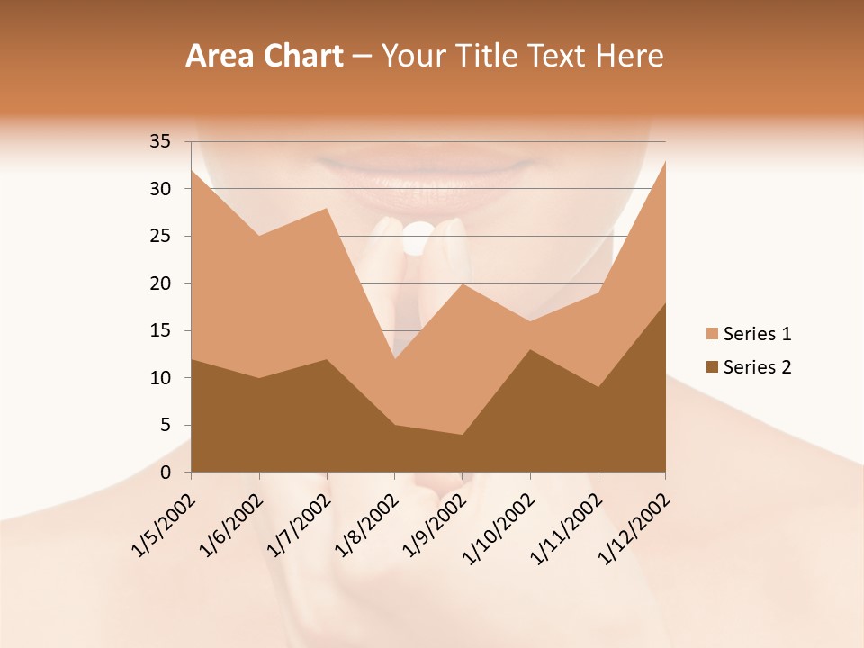 A Woman Holding A Pill In Her Hand PowerPoint Template