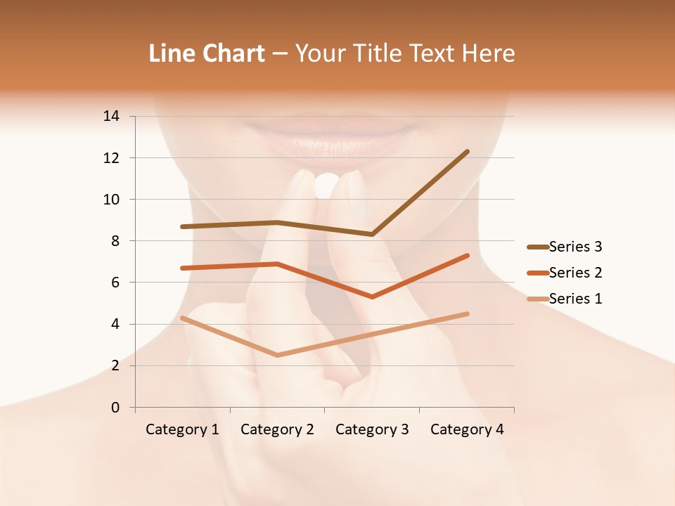 A Woman Holding A Pill In Her Hand PowerPoint Template