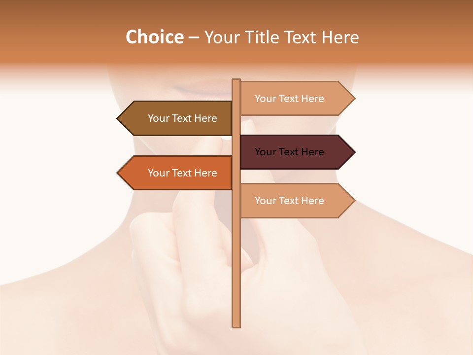 A Woman Holding A Pill In Her Hand PowerPoint Template