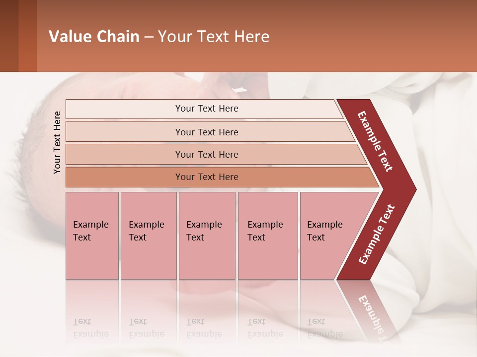 A Baby Yawning While Laying On A Bed PowerPoint Template