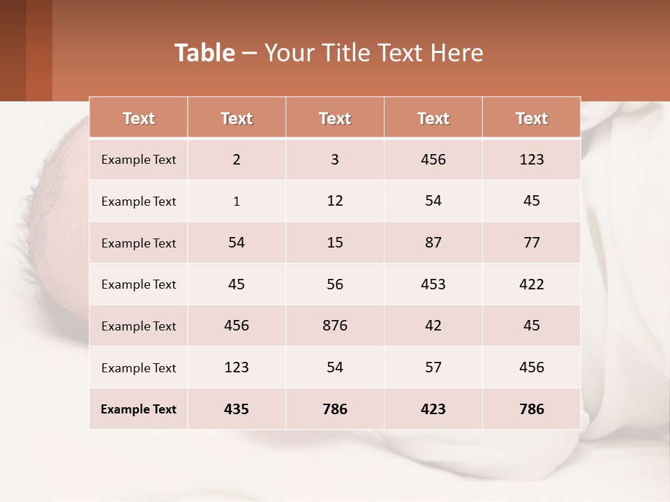 A Baby Yawning While Laying On A Bed PowerPoint Template