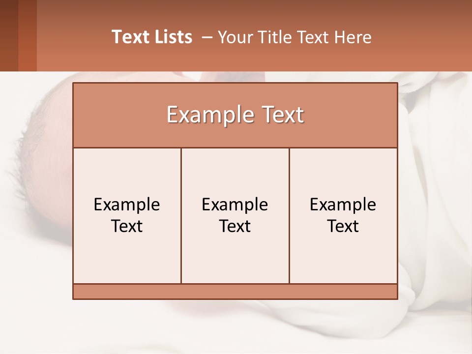 A Baby Yawning While Laying On A Bed PowerPoint Template