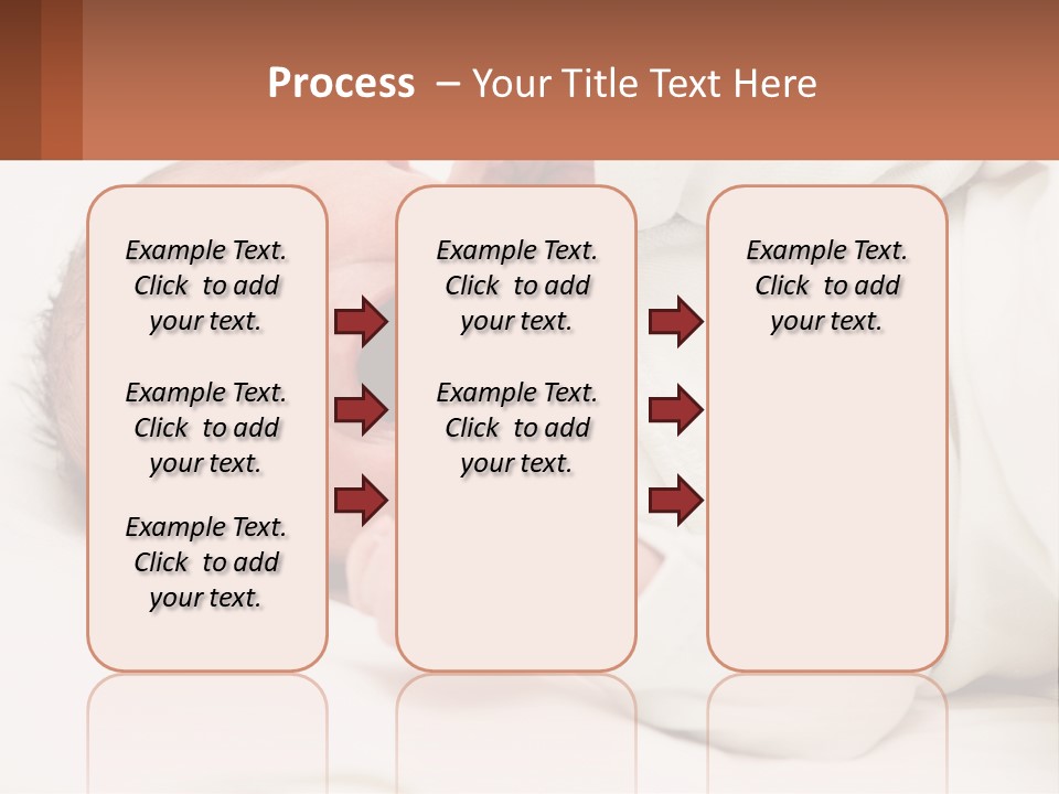 A Baby Yawning While Laying On A Bed PowerPoint Template
