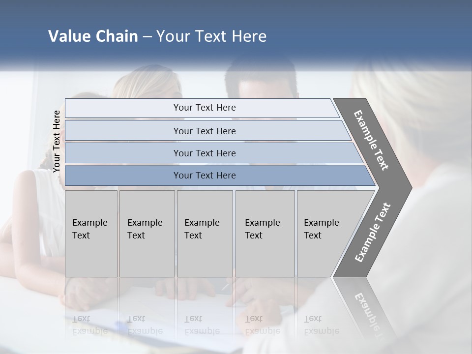 A Family Sitting At A Table Talking To Each Other PowerPoint Template