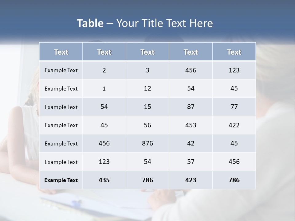 A Family Sitting At A Table Talking To Each Other PowerPoint Template
