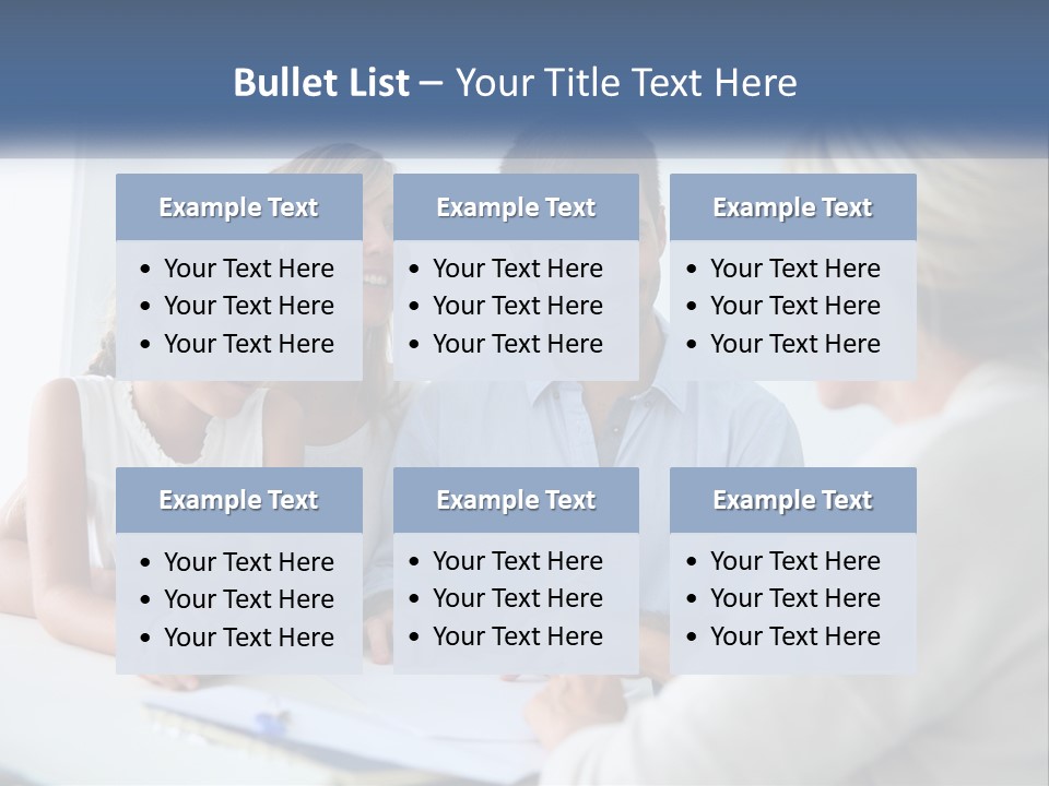 A Family Sitting At A Table Talking To Each Other PowerPoint Template