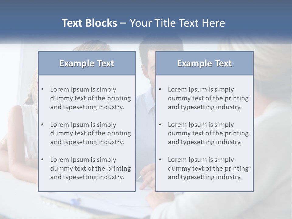 A Family Sitting At A Table Talking To Each Other PowerPoint Template