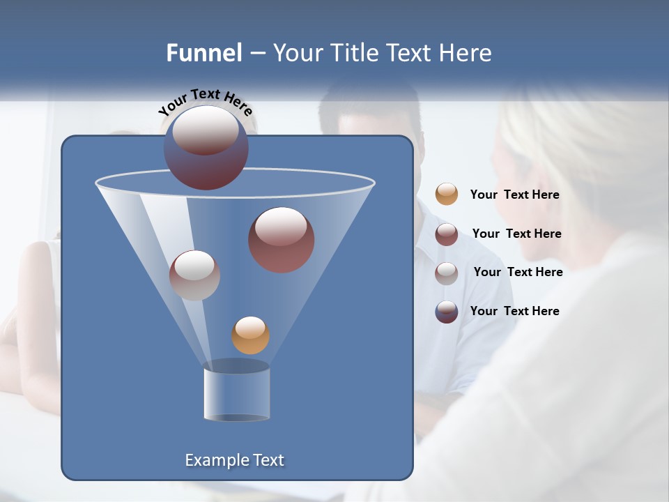 A Family Sitting At A Table Talking To Each Other PowerPoint Template