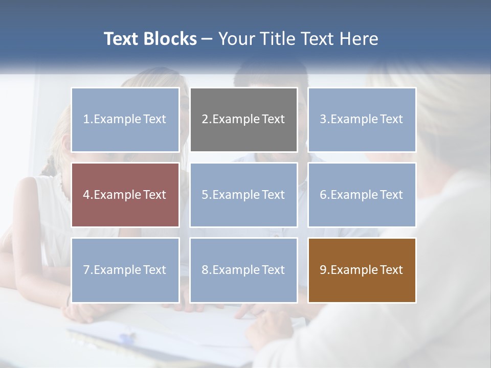 A Family Sitting At A Table Talking To Each Other PowerPoint Template