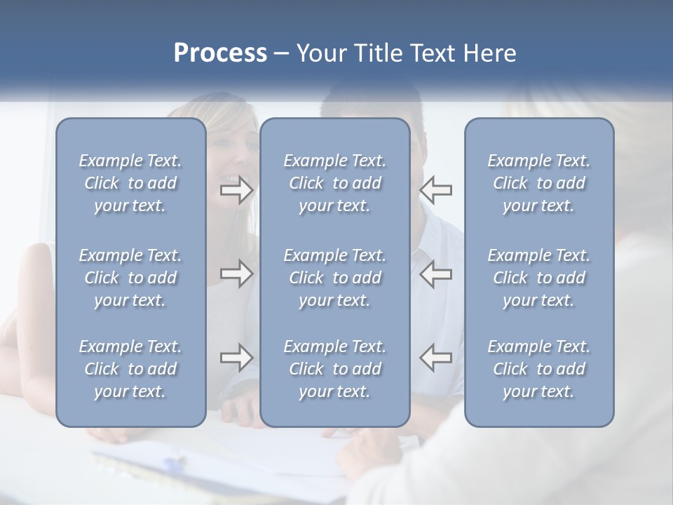 A Family Sitting At A Table Talking To Each Other PowerPoint Template