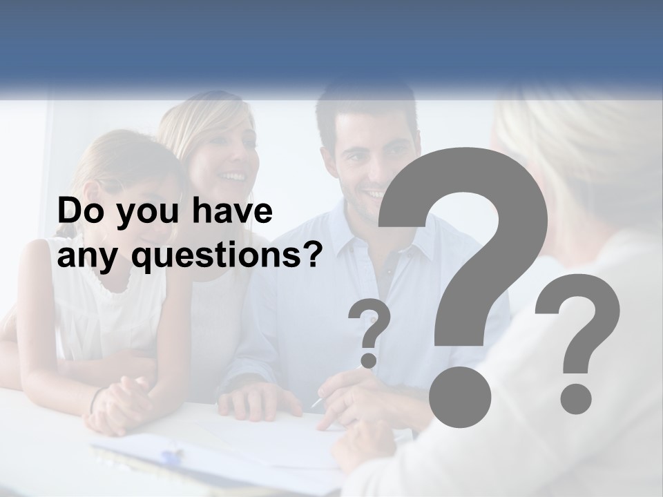 A Family Sitting At A Table Talking To Each Other PowerPoint Template