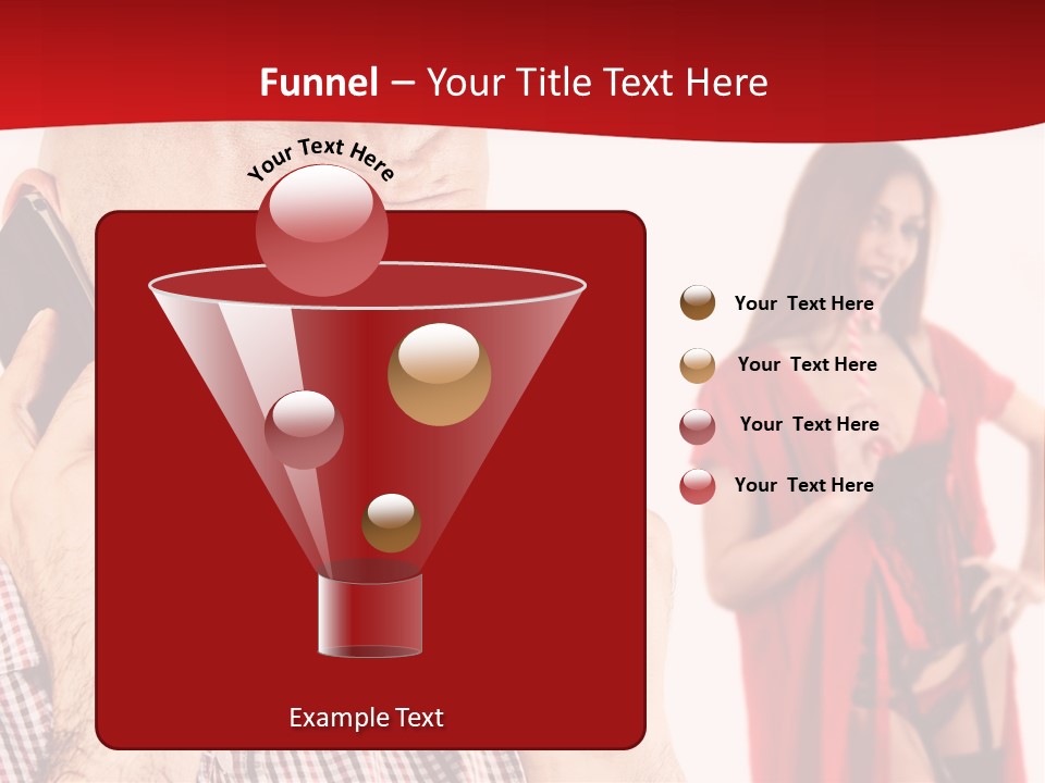 A Man Talking On A Cell Phone Next To A Woman PowerPoint Template