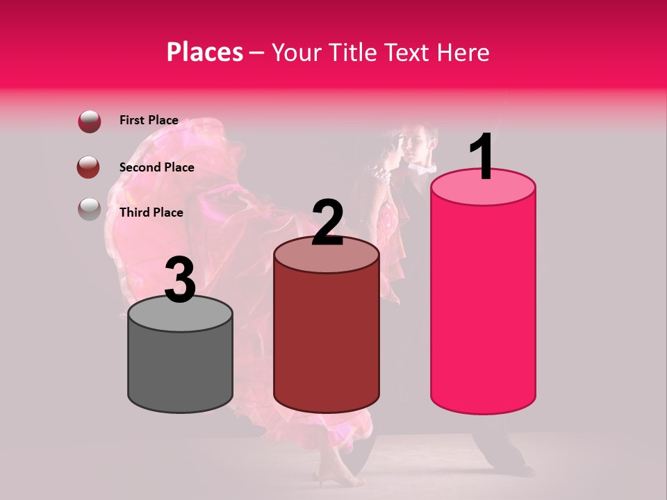 A Man And A Woman Dancing In A Dance Pose PowerPoint Template