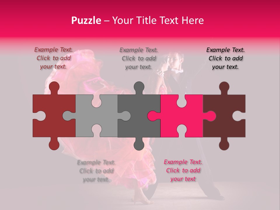 A Man And A Woman Dancing In A Dance Pose PowerPoint Template