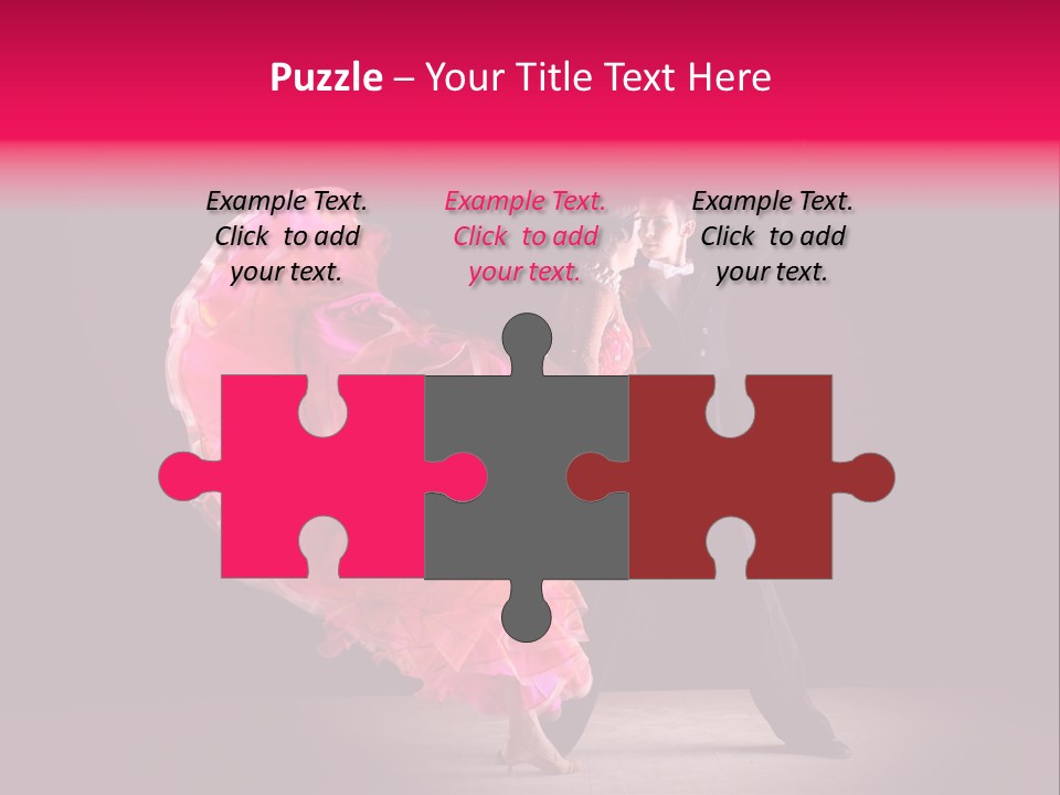 A Man And A Woman Dancing In A Dance Pose PowerPoint Template