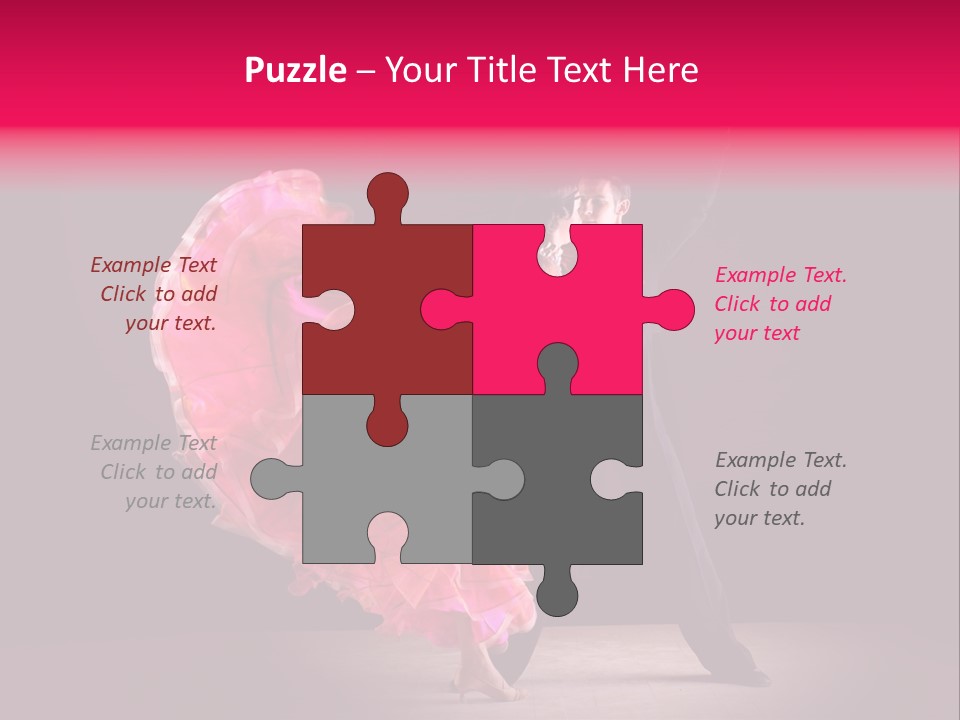 A Man And A Woman Dancing In A Dance Pose PowerPoint Template