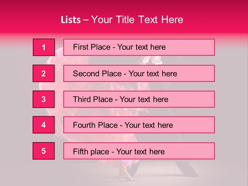 A Man And A Woman Dancing In A Dance Pose PowerPoint Template