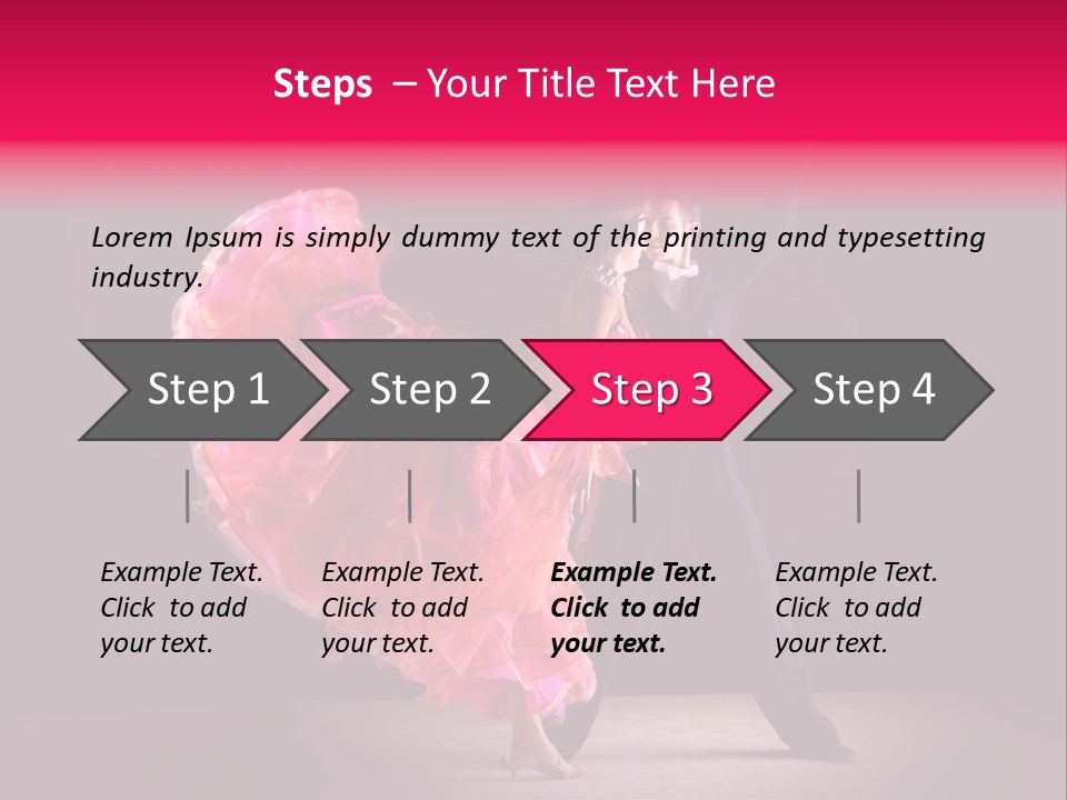 A Man And A Woman Dancing In A Dance Pose PowerPoint Template