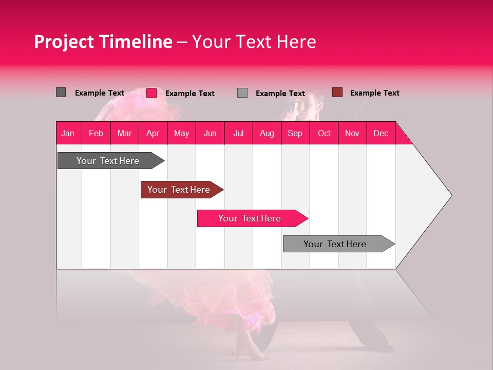 A Man And A Woman Dancing In A Dance Pose PowerPoint Template