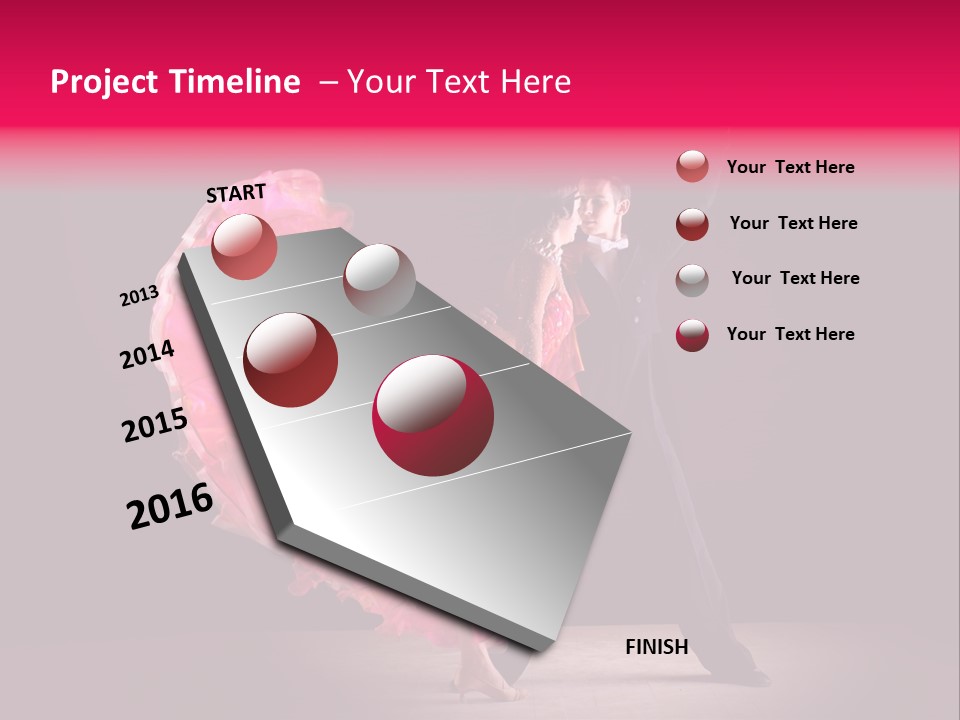 A Man And A Woman Dancing In A Dance Pose PowerPoint Template