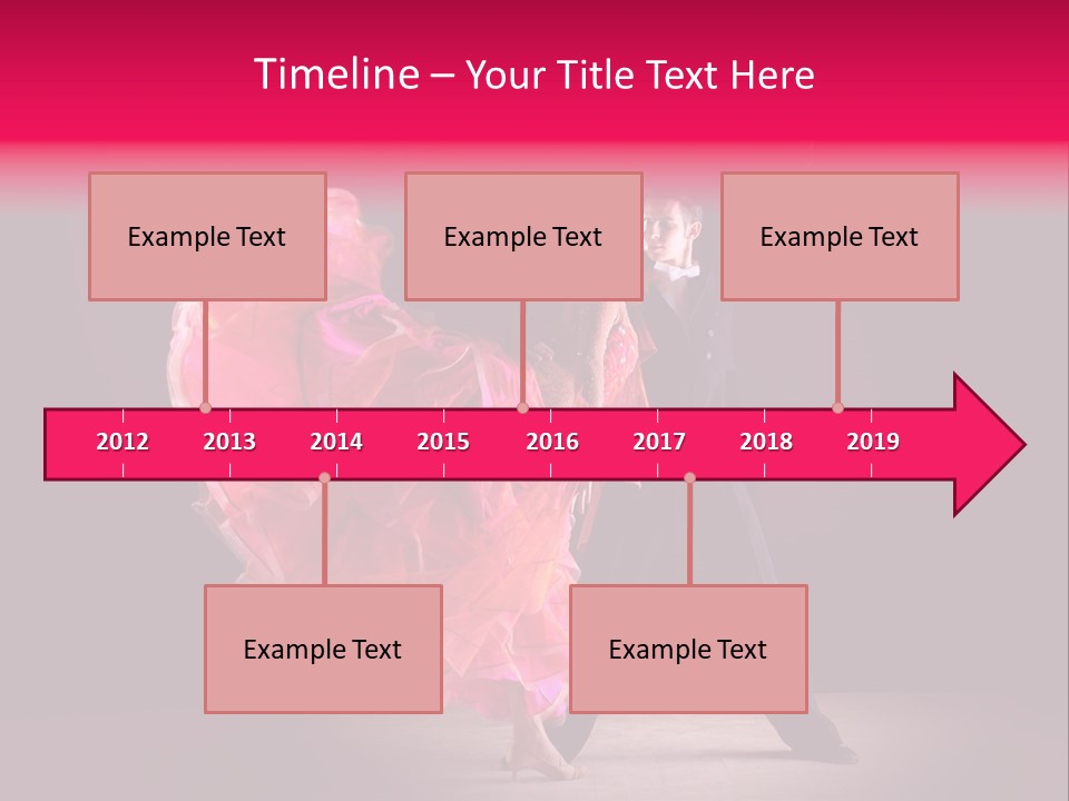 A Man And A Woman Dancing In A Dance Pose PowerPoint Template