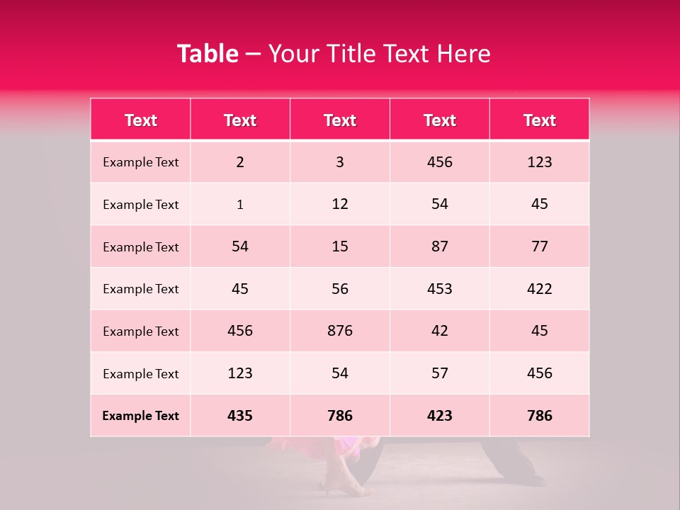 A Man And A Woman Dancing In A Dance Pose PowerPoint Template