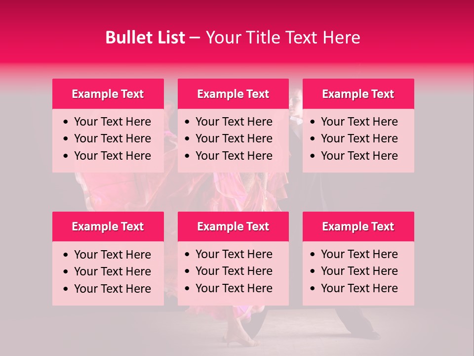 A Man And A Woman Dancing In A Dance Pose PowerPoint Template