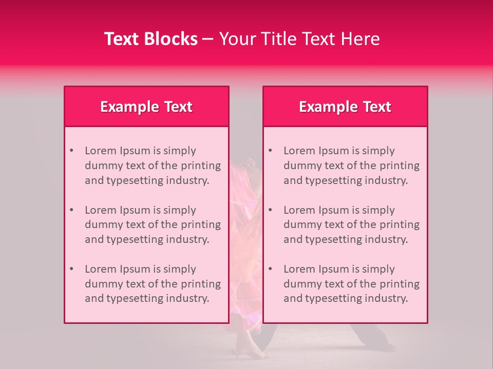 A Man And A Woman Dancing In A Dance Pose PowerPoint Template