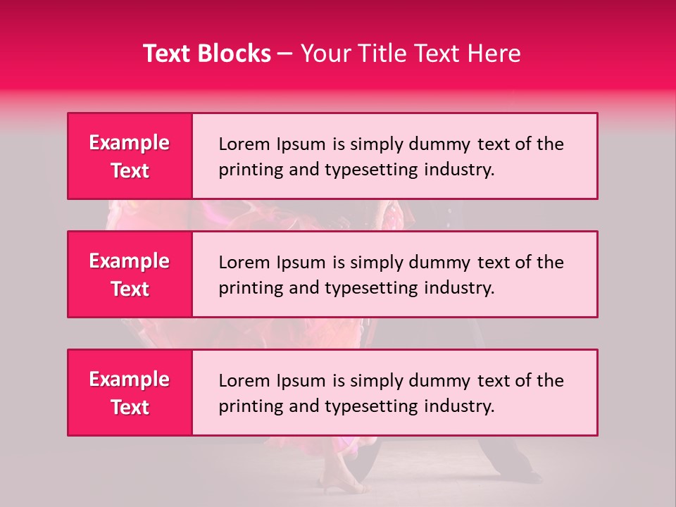 A Man And A Woman Dancing In A Dance Pose PowerPoint Template