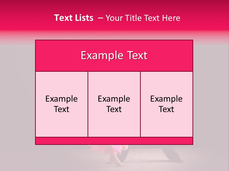 A Man And A Woman Dancing In A Dance Pose PowerPoint Template