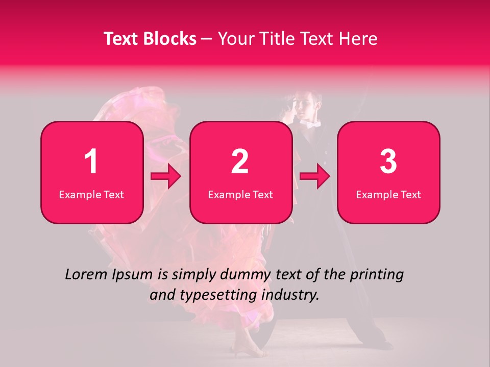 A Man And A Woman Dancing In A Dance Pose PowerPoint Template