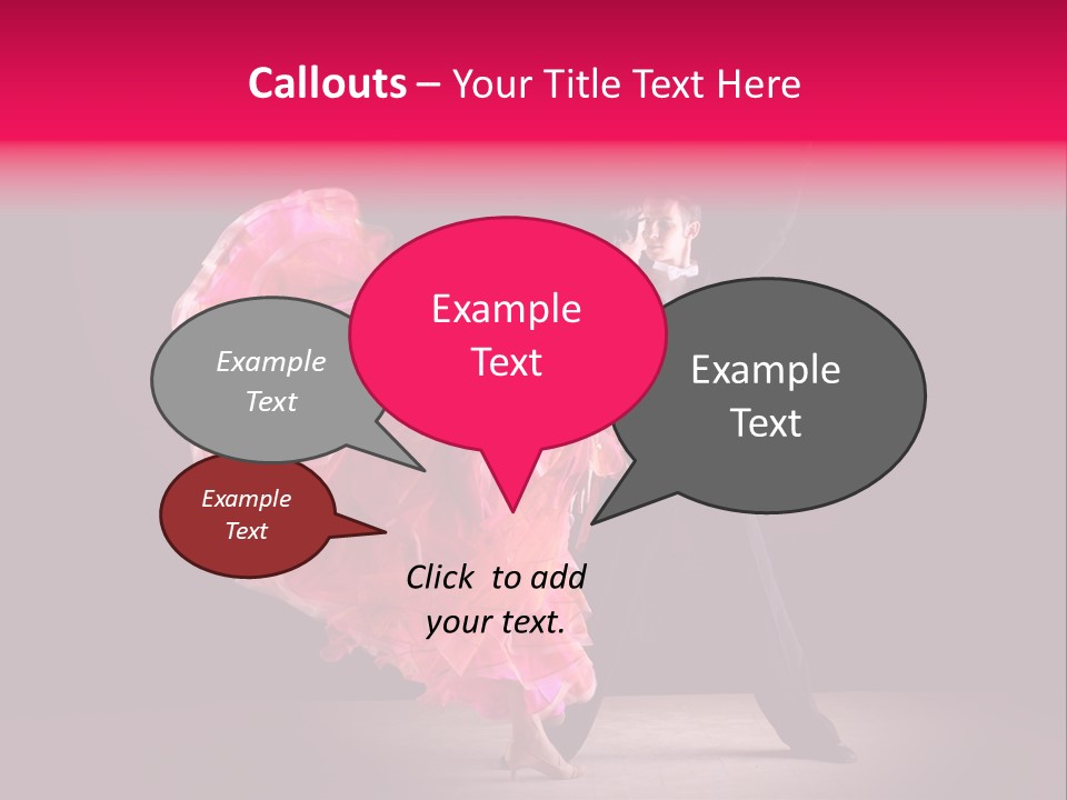 A Man And A Woman Dancing In A Dance Pose PowerPoint Template