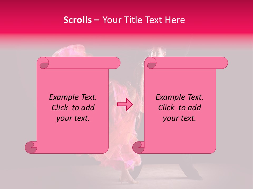 A Man And A Woman Dancing In A Dance Pose PowerPoint Template