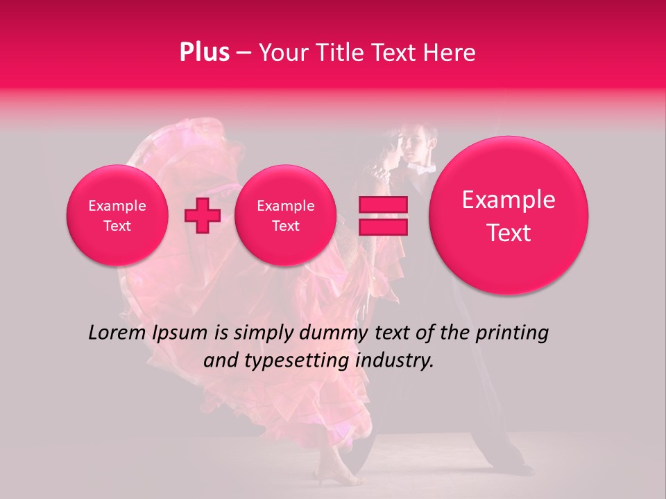 A Man And A Woman Dancing In A Dance Pose PowerPoint Template