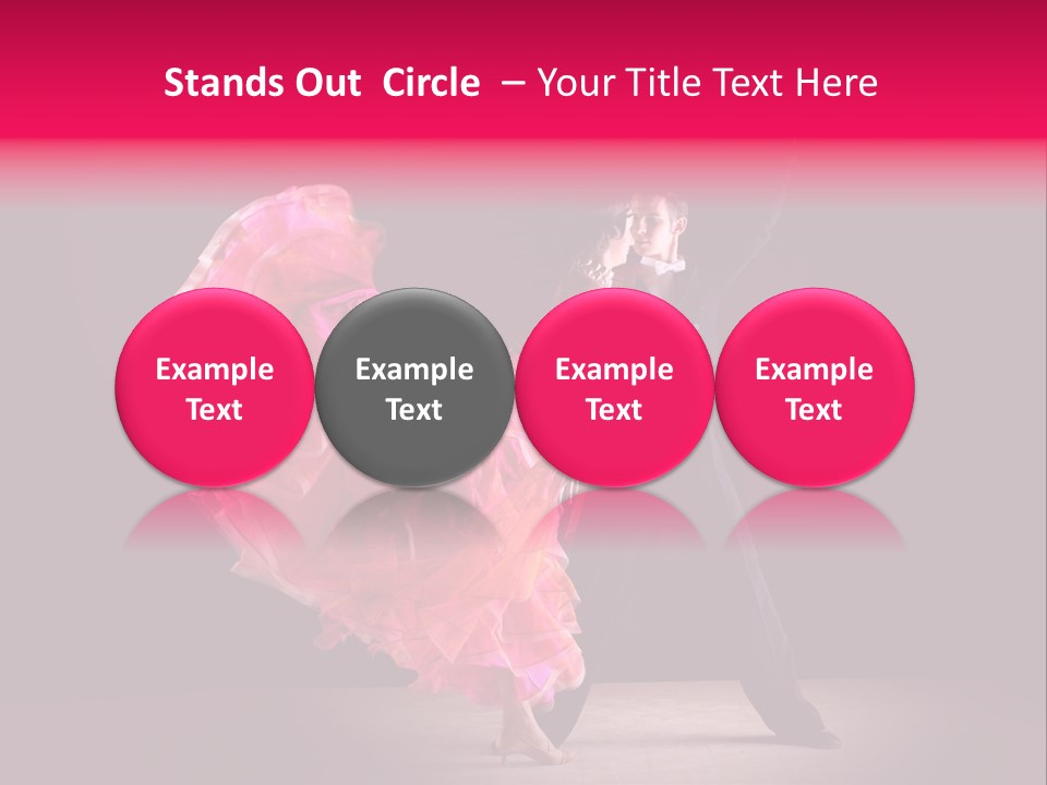 A Man And A Woman Dancing In A Dance Pose PowerPoint Template