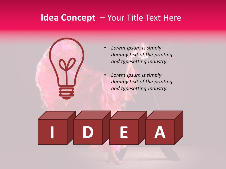 A Man And A Woman Dancing In A Dance Pose PowerPoint Template