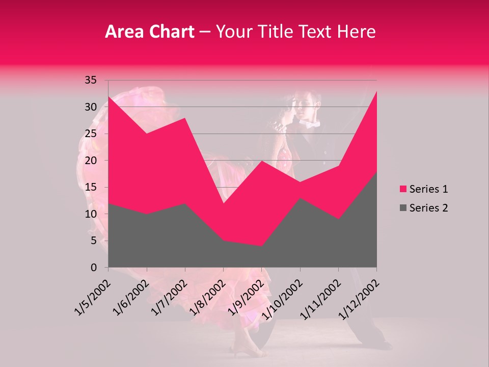 A Man And A Woman Dancing In A Dance Pose PowerPoint Template