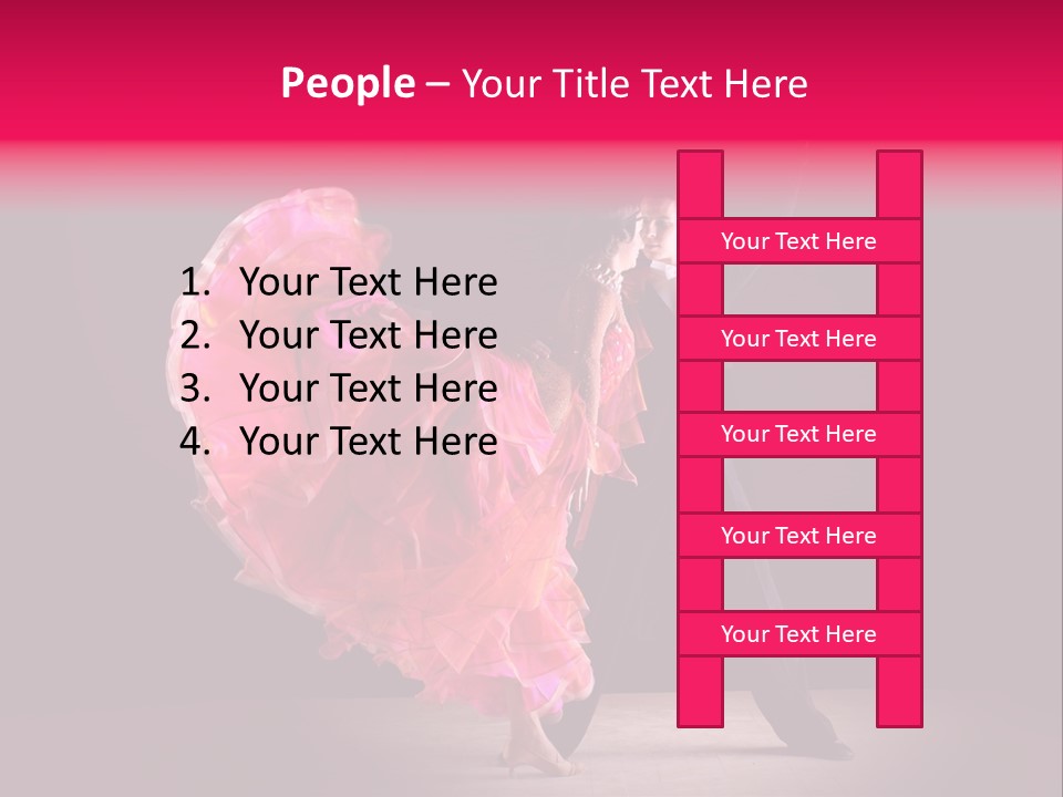 A Man And A Woman Dancing In A Dance Pose PowerPoint Template