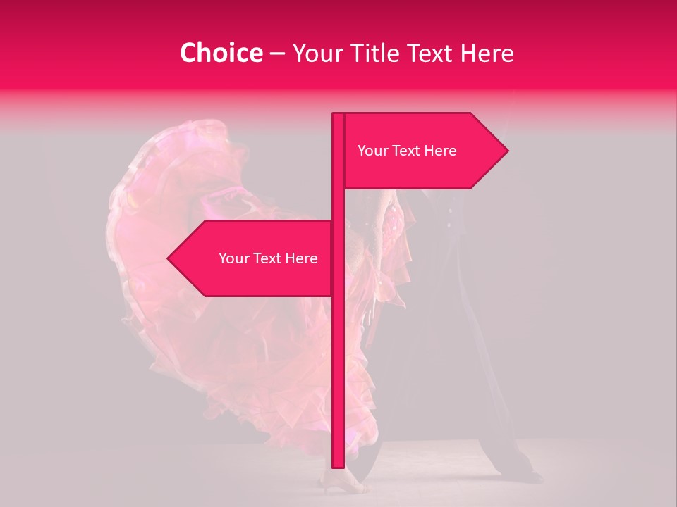 A Man And A Woman Dancing In A Dance Pose PowerPoint Template